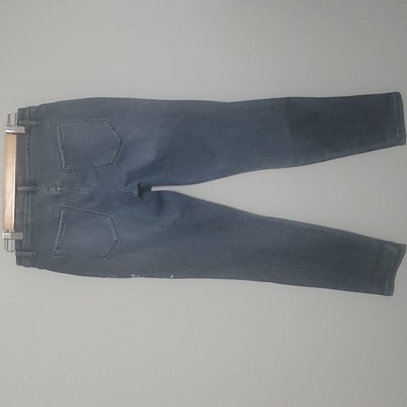 SimplyVera VERA wang Embroidered Floral Women Jeans Size 8 Skinny Mid-rise - Picture 3 of 13